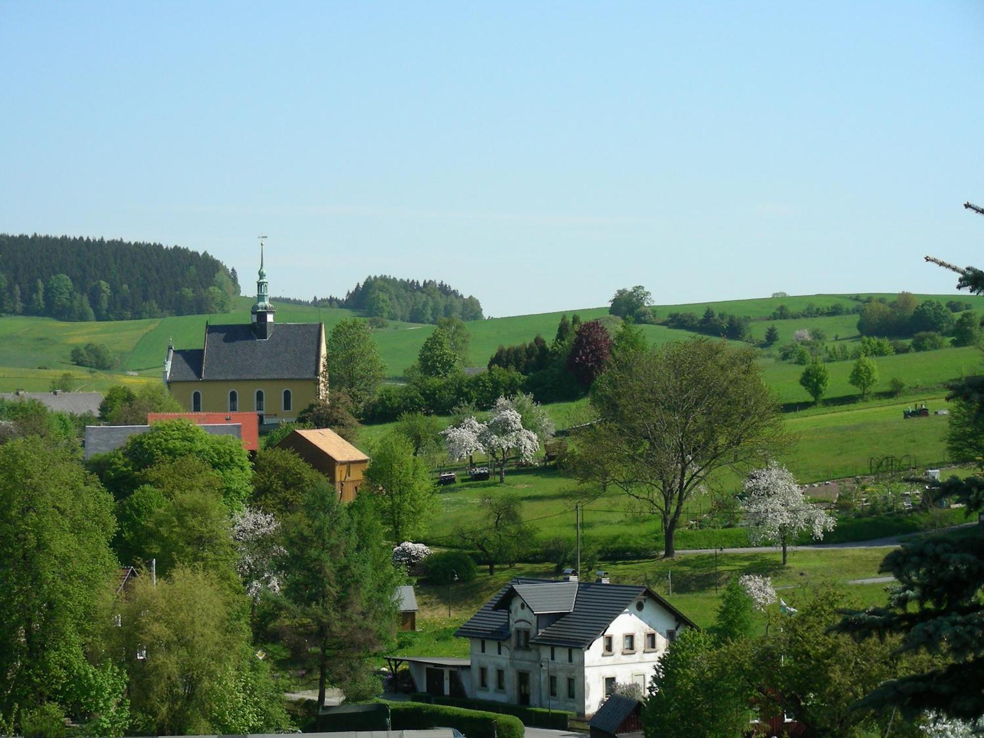 Ferienwohnung Hinterhermsdorf Glaser ゼーブニッツ エクステリア 写真